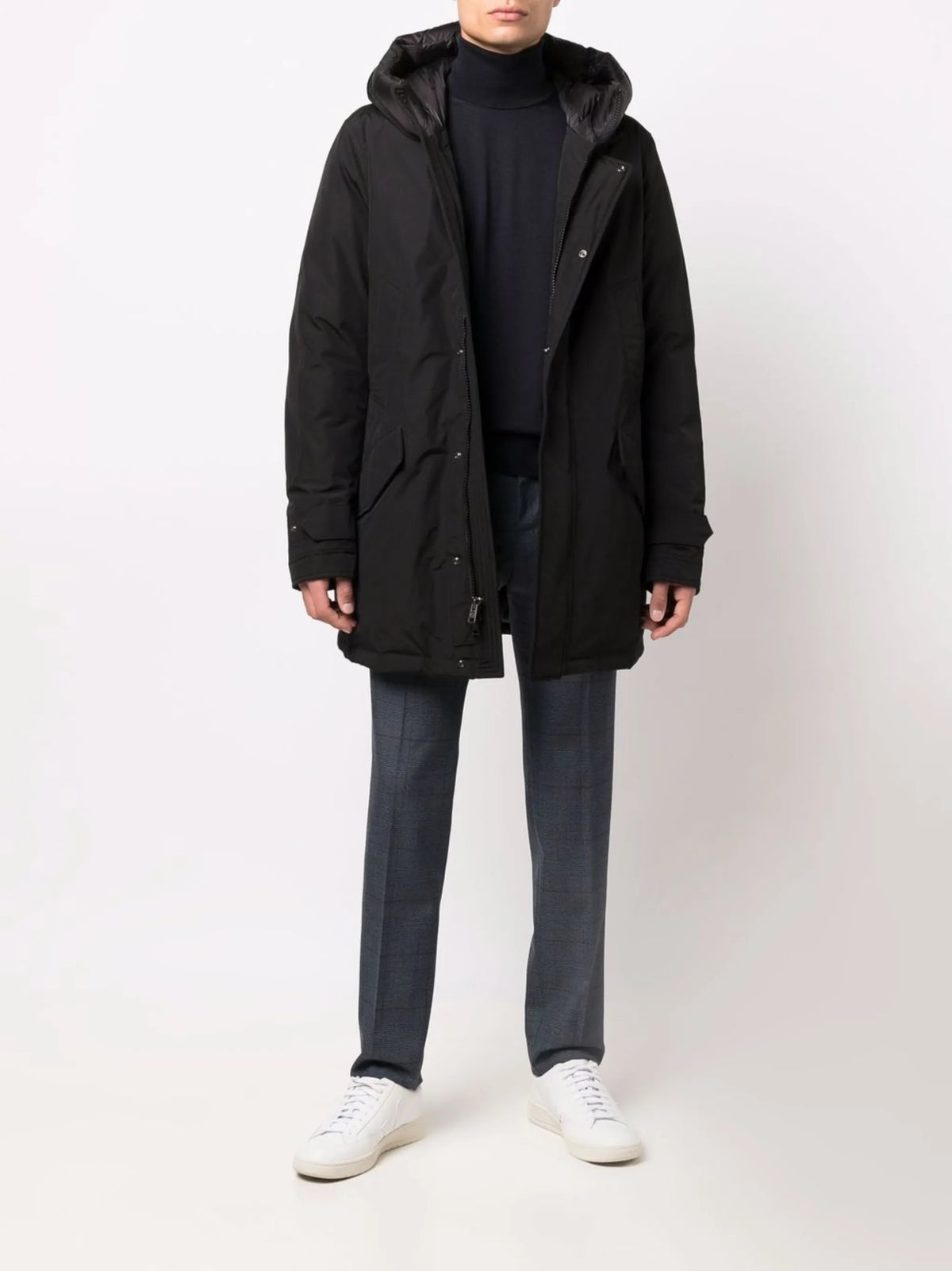 POLAR HIGH COLLAR PARKA BLACK