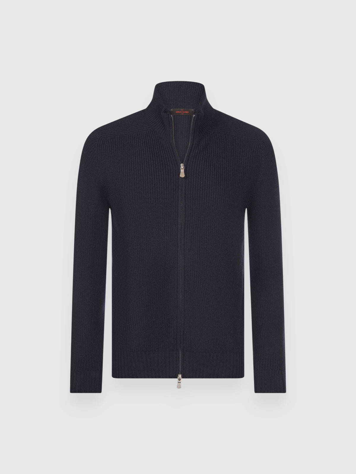 Rain wool full zip blue navy