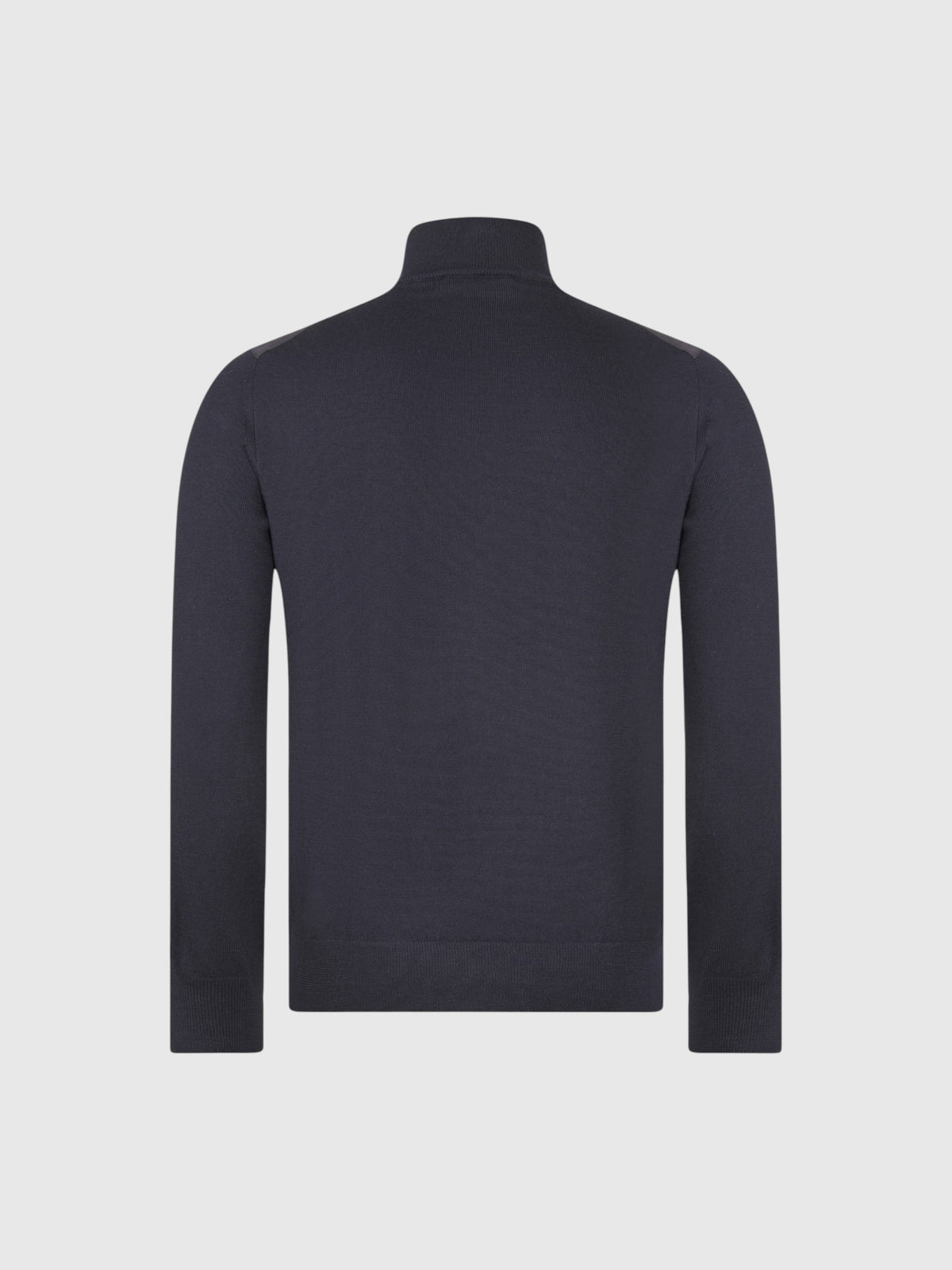 Alcantara and merinos full zip blue navy