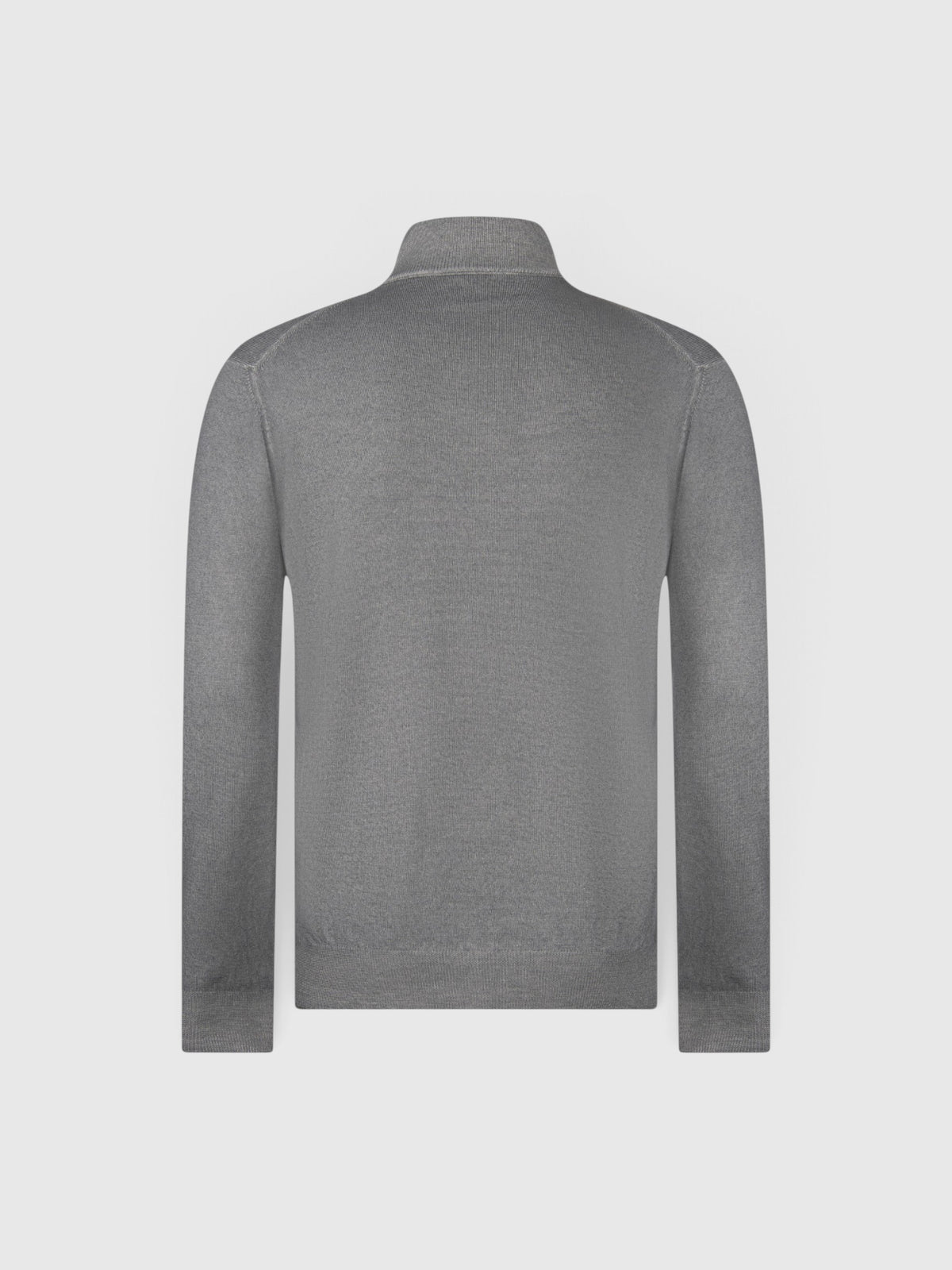 Vintage merinos mock zip Concrete Grey