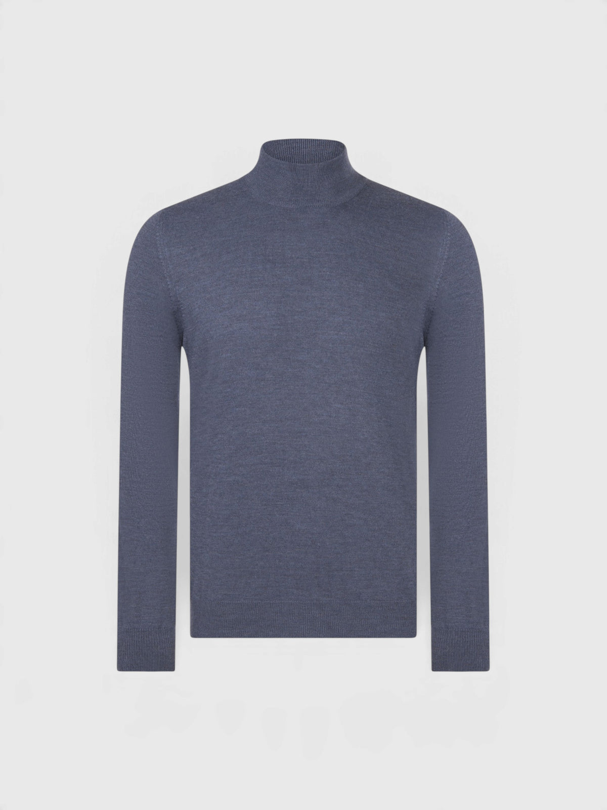 Mock merinos wool Denim Blue