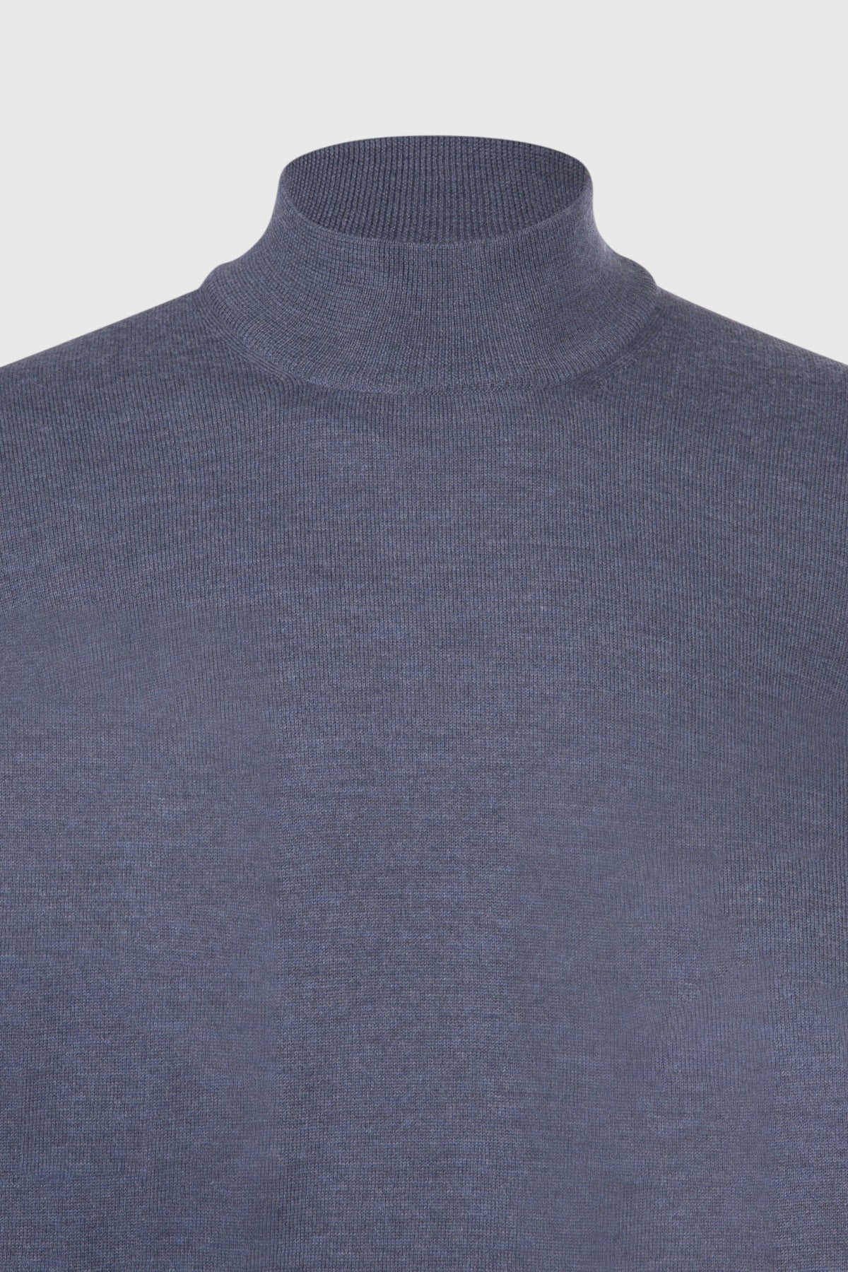 Mock merinos wool Denim Blue