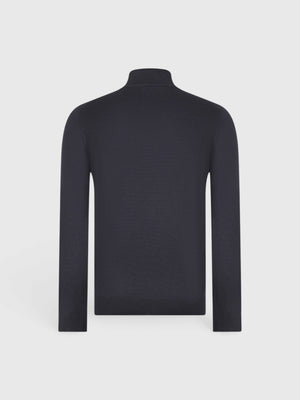 Mock merinos wool Navy Blue
