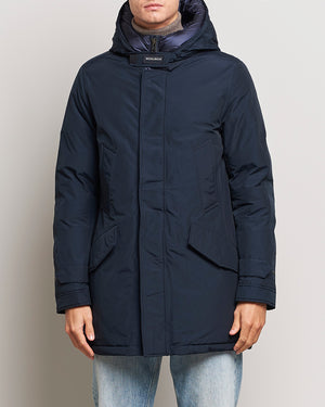 POLAR HIGH COLLAR PARKA MELTON BLUE
