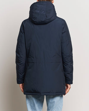 POLAR HIGH COLLAR PARKA MELTON BLUE