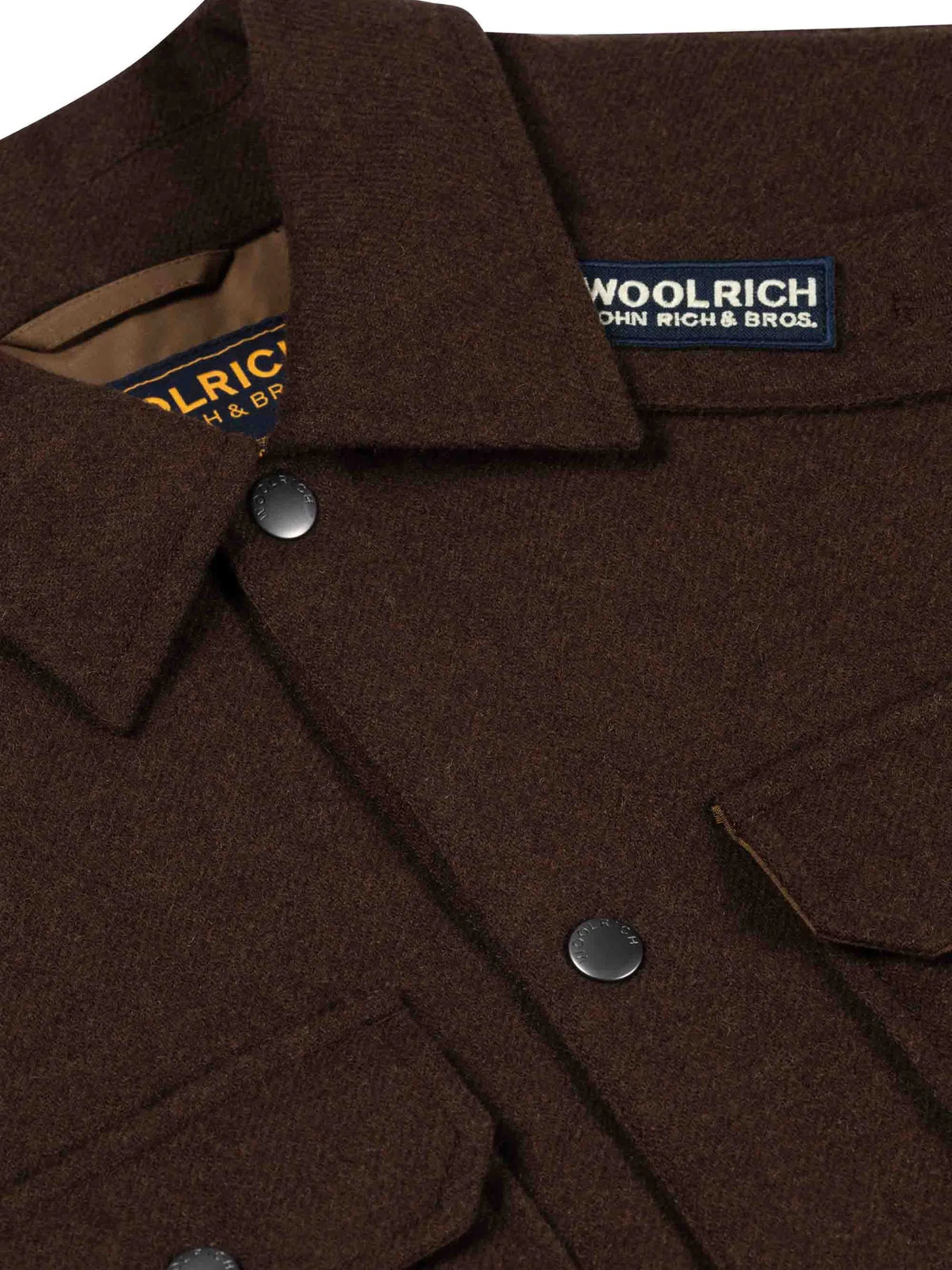 WOOL ALASKAN SHIRT JACKET DARK BROWN