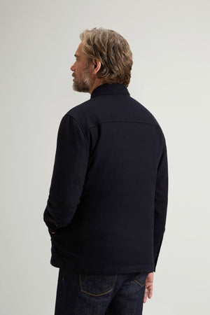 WOOL ALASKAN SHIRT JACKET MELTON BLUE