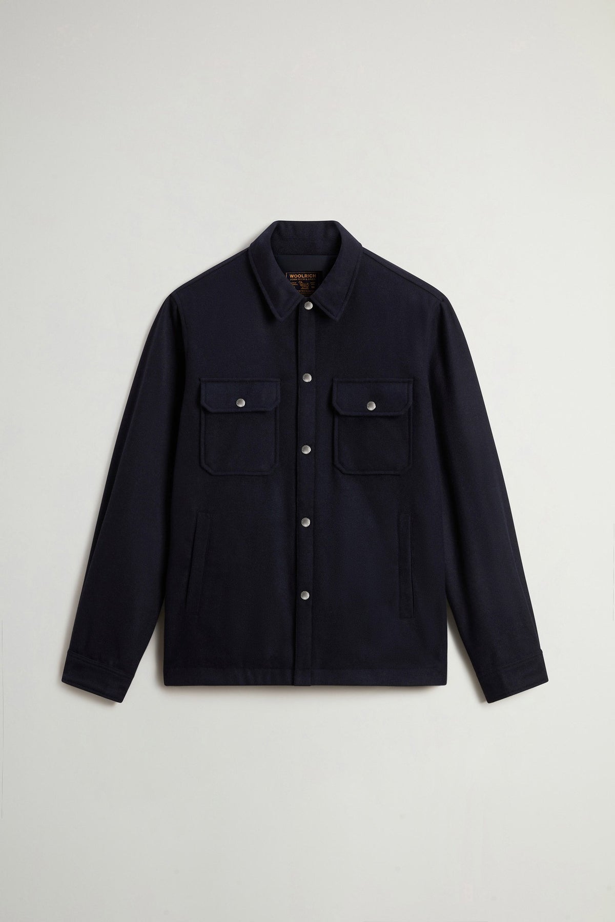 WOOL ALASKAN SHIRT JACKET MELTON BLUE