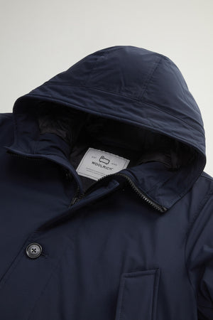 Arctic Parka aus Stretch-Nylon Blue