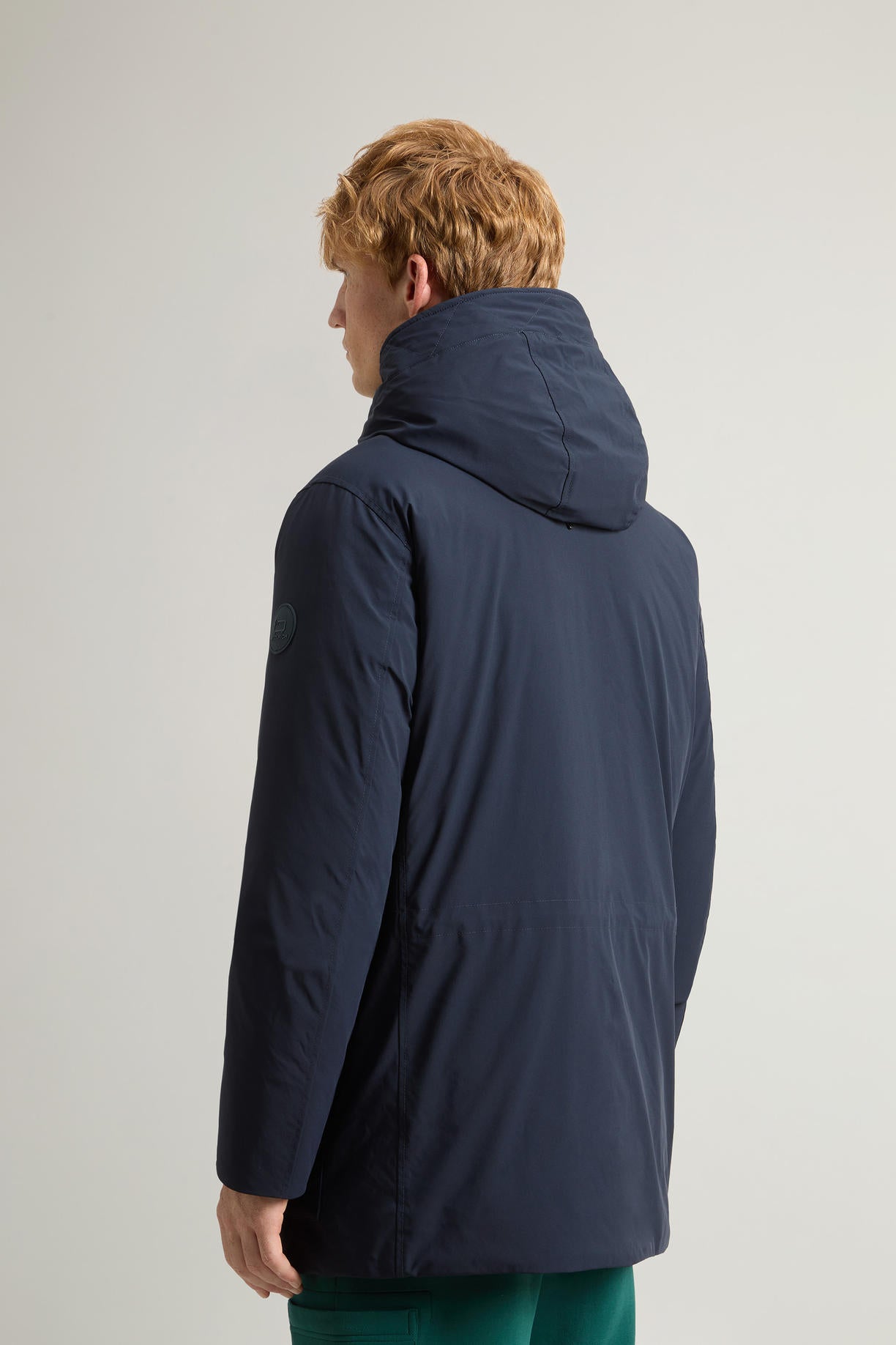 Arctic Parka aus Stretch-Nylon Blue