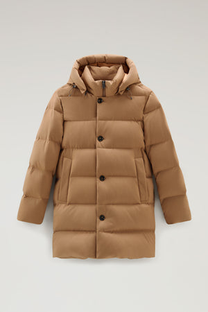 Woolrich Langer Parka aus Wolle von Vitale Barberis Canonico Camel