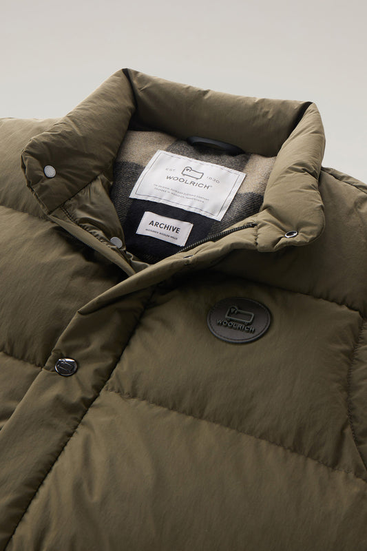 Woolrich Weste Wattierte Aleutian aus Taslan-Nylon Dark Green