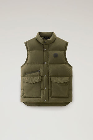 Woolrich Weste Wattierte Aleutian aus Taslan-Nylon Dark Green