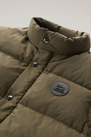 Woolrich Weste Wattierte Aleutian aus Taslan-Nylon Dark Green