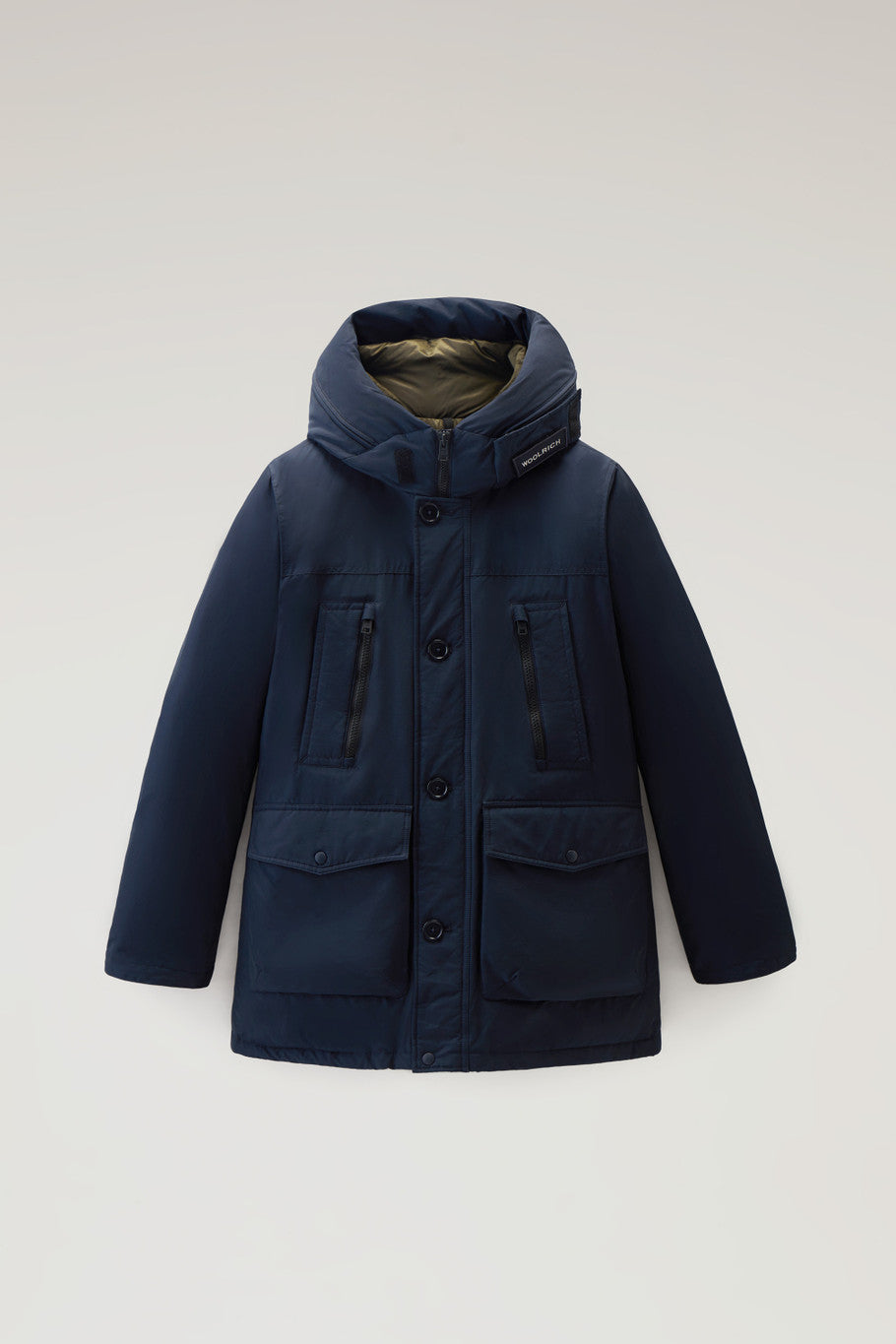 Woolrich Arctic Parka Evolution aus Ramar Cloth Melton Blue