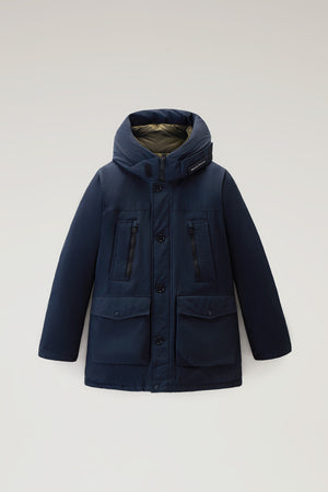 Woolrich Arctic Parka Evolution aus Ramar Cloth Melton Blue