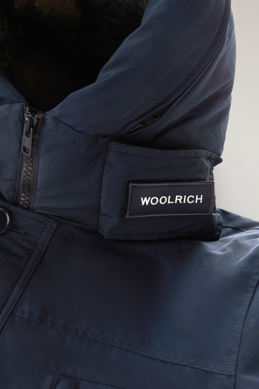 Woolrich Arctic Parka Evolution aus Ramar Cloth Melton Blue