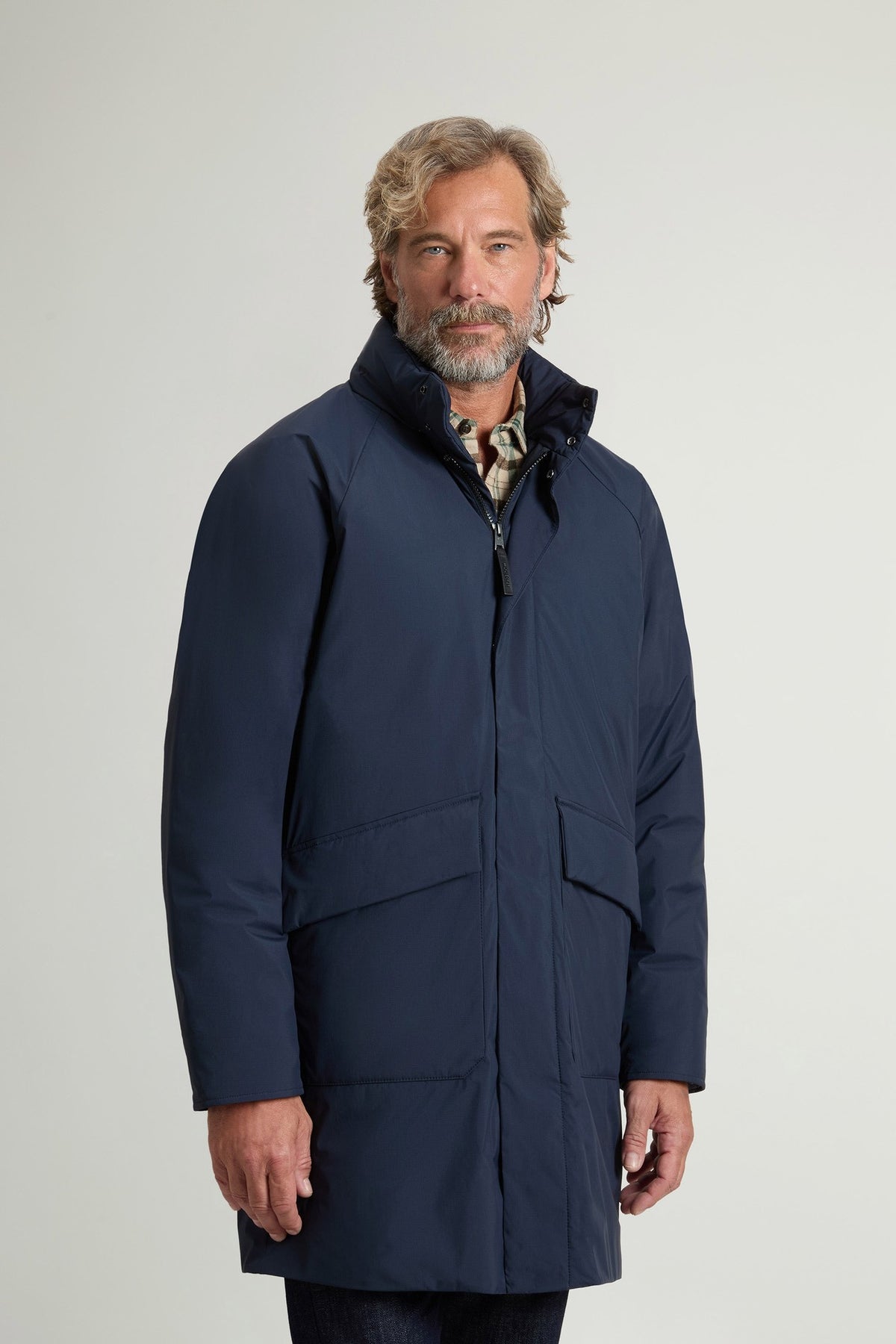 MICRO RIPSTOP COAT MELTON BLUE