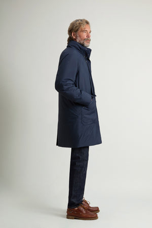 MICRO RIPSTOP COAT MELTON BLUE