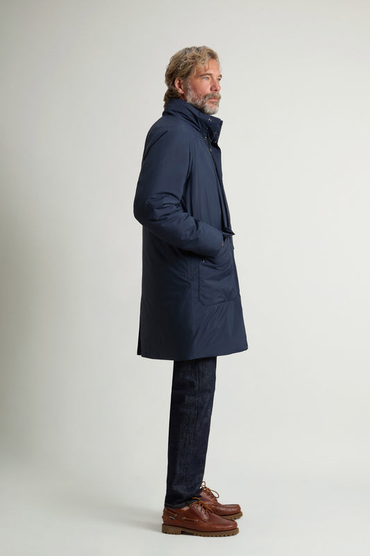 MICRO RIPSTOP COAT MELTON BLUE