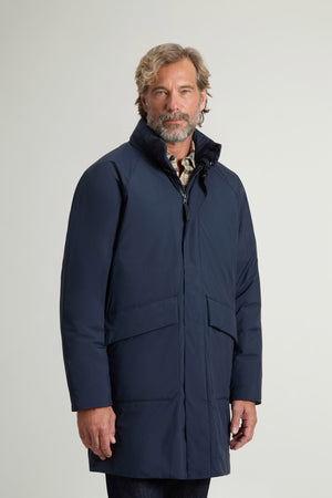 MICRO RIPSTOP COAT MELTON BLUE