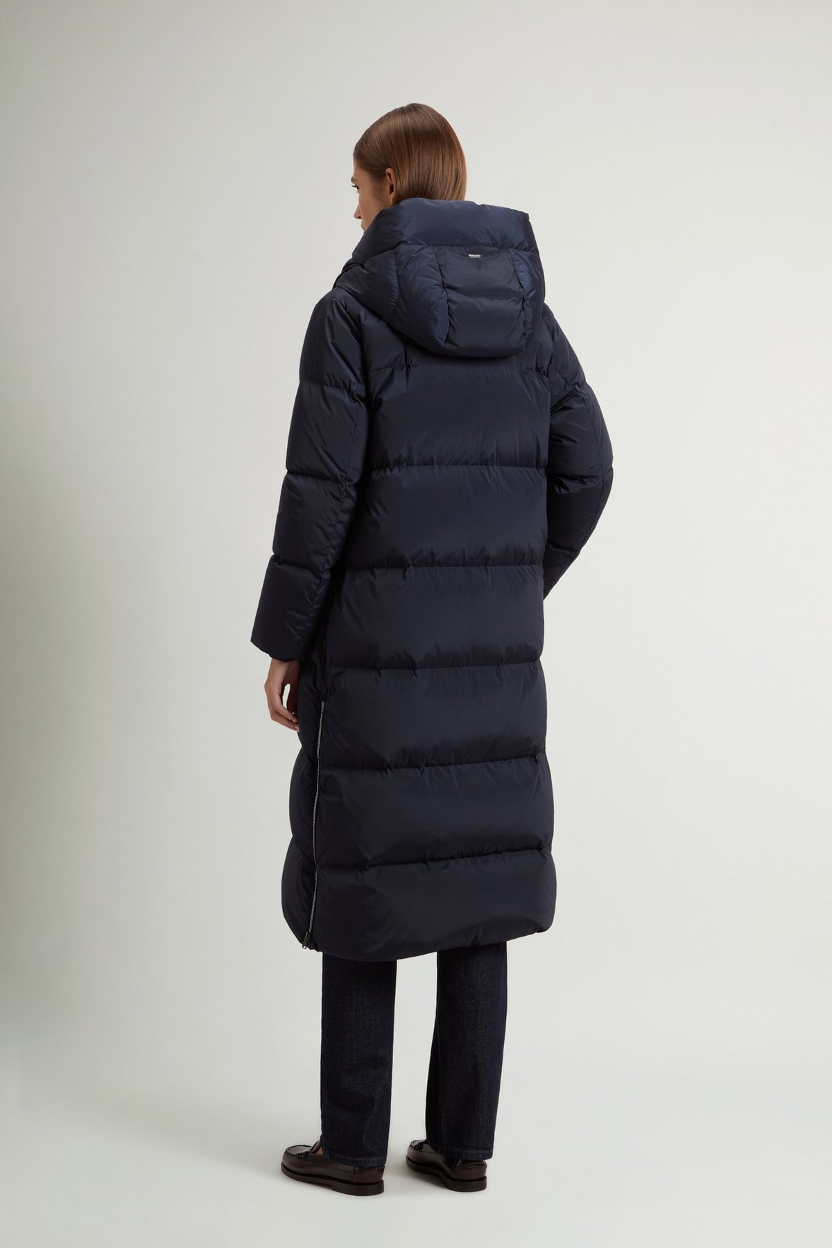 KELLY LONG PARKA MELTON BLUE
