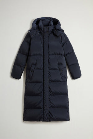 KELLY LONG PARKA MELTON BLUE