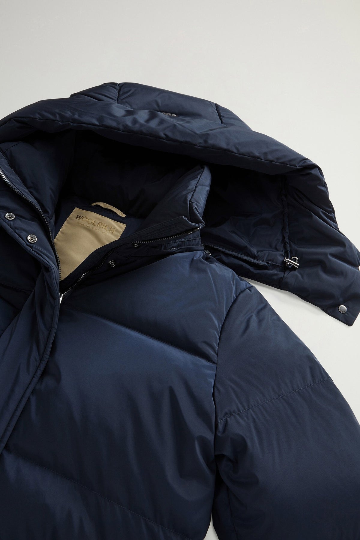 KELLY LONG PARKA MELTON BLUE