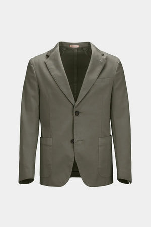SINGLE BREASTED JACKET FILIPPO GABARDINE RELAX GREEN