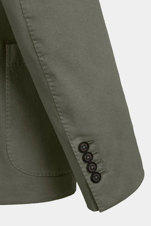 SINGLE BREASTED JACKET FILIPPO GABARDINE RELAX GREEN