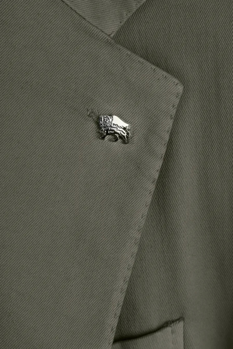 SINGLE BREASTED JACKET FILIPPO GABARDINE RELAX GREEN