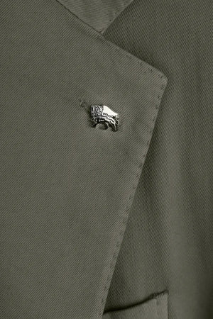 SINGLE BREASTED JACKET FILIPPO GABARDINE RELAX GREEN