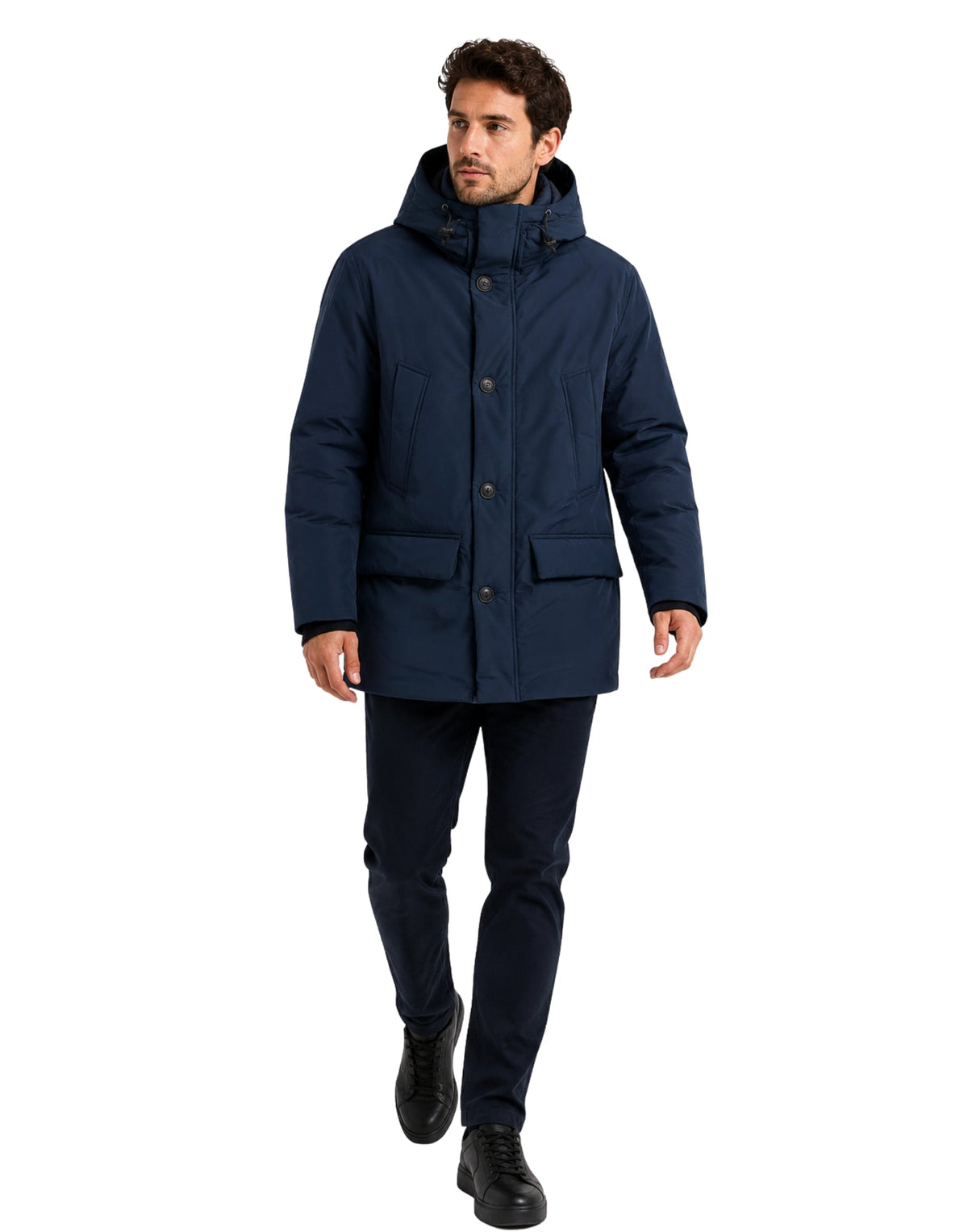 CLOUD PARKA MELTON BLUE