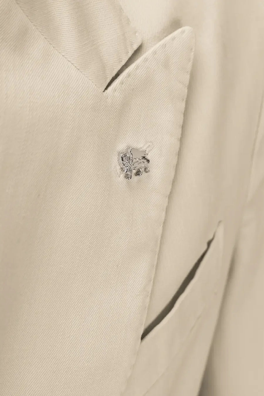 DOUBLE BREASTED JACKET GIACOMO GABARDINE RELAX LIGHT BEIGE