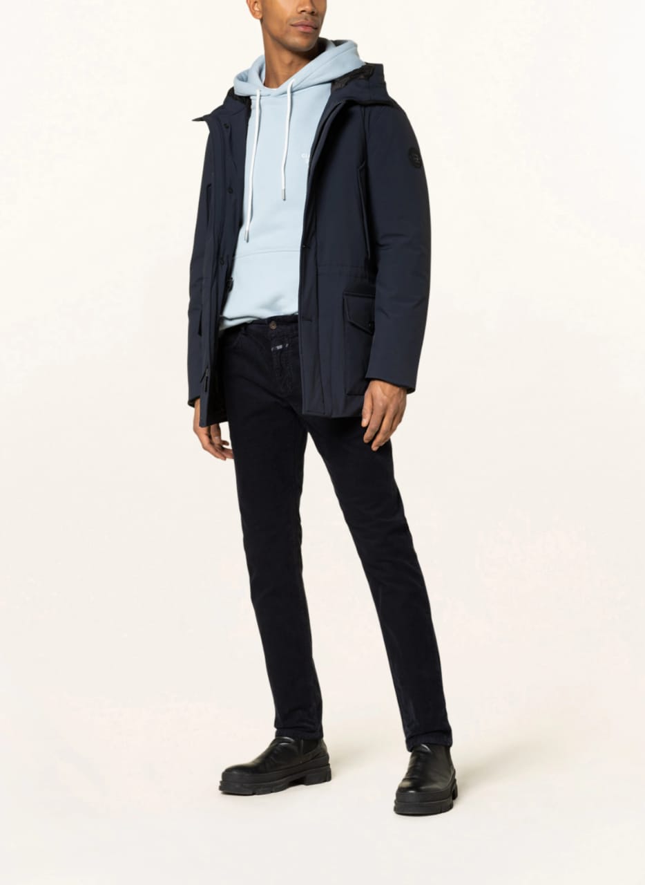 Stretch Arctic Melton Blue