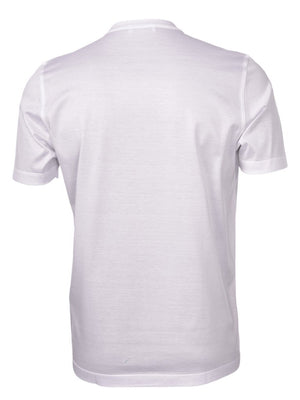 Gran Sasso T-Shirt Rundhals Baumwolle Weiss