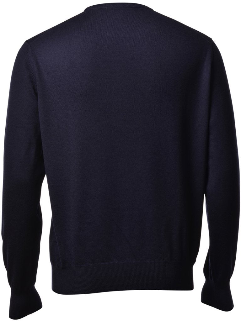 Gran Sasso V-Neck Pullover Classic Fit Dunkelblau