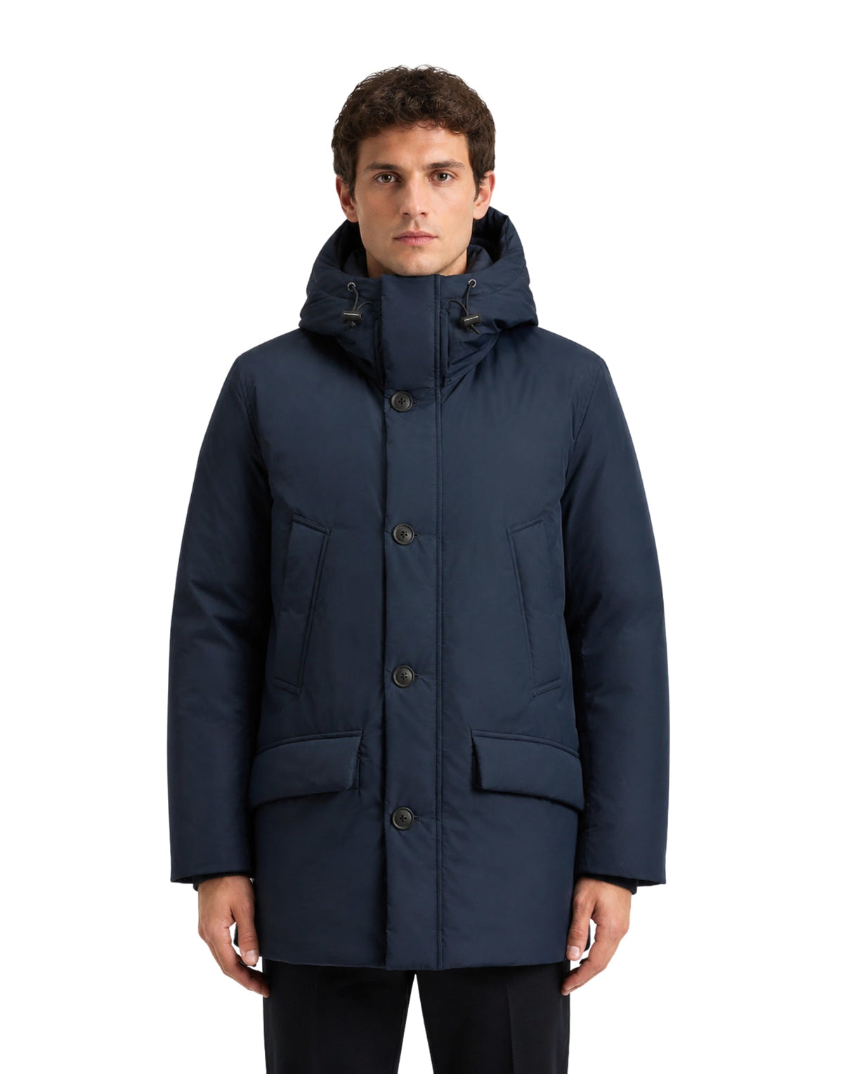 CLOUD PARKA MELTON BLUE