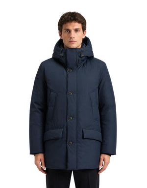 CLOUD PARKA MELTON BLUE